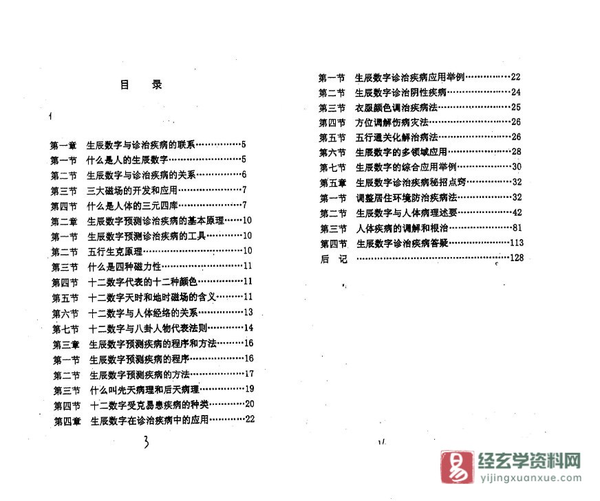 图片[2]_《生辰数字化解诊治疾病秘术》PDF电子书（67页）_易经玄学资料网