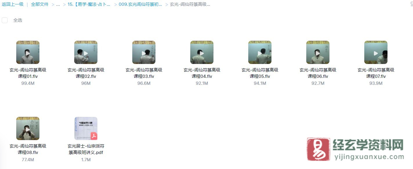 图片[2]_玄光居士闾仙符箓初级+高级+神尊法器开光课程附PDF讲义（视频20讲+pdf讲义）_易经玄学资料网