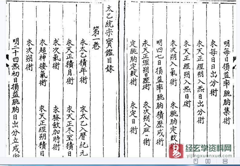 图片[3]_明代道家古籍《太乙统宗宝鉴》电子书PDF（共20卷519页双页版）_易经玄学资料网