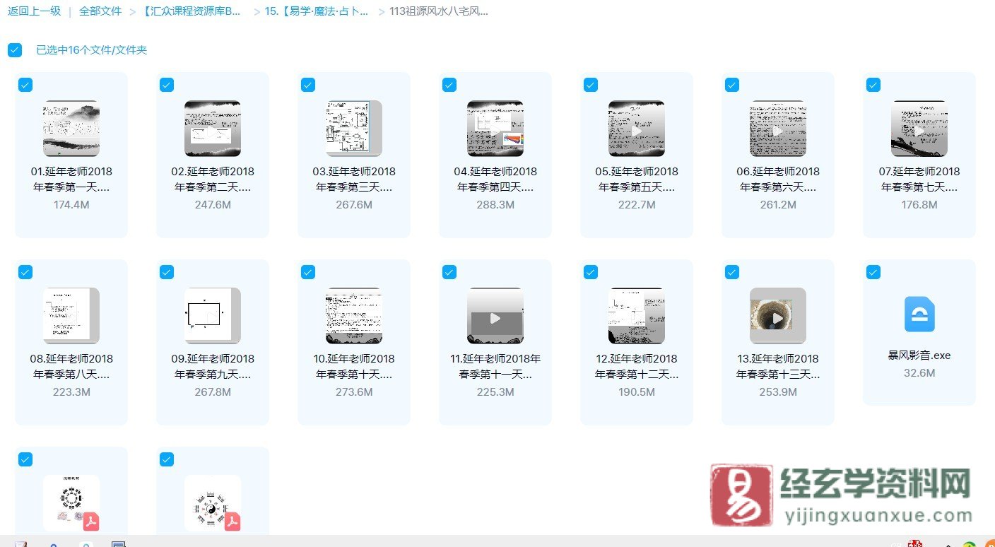 图片[3]_延年老师-2018年祖源风水八宅风水全集讲解课程+祖源风水教材汇编电子版PDF（13集视频+pdf教材2本）_易经玄学资料网