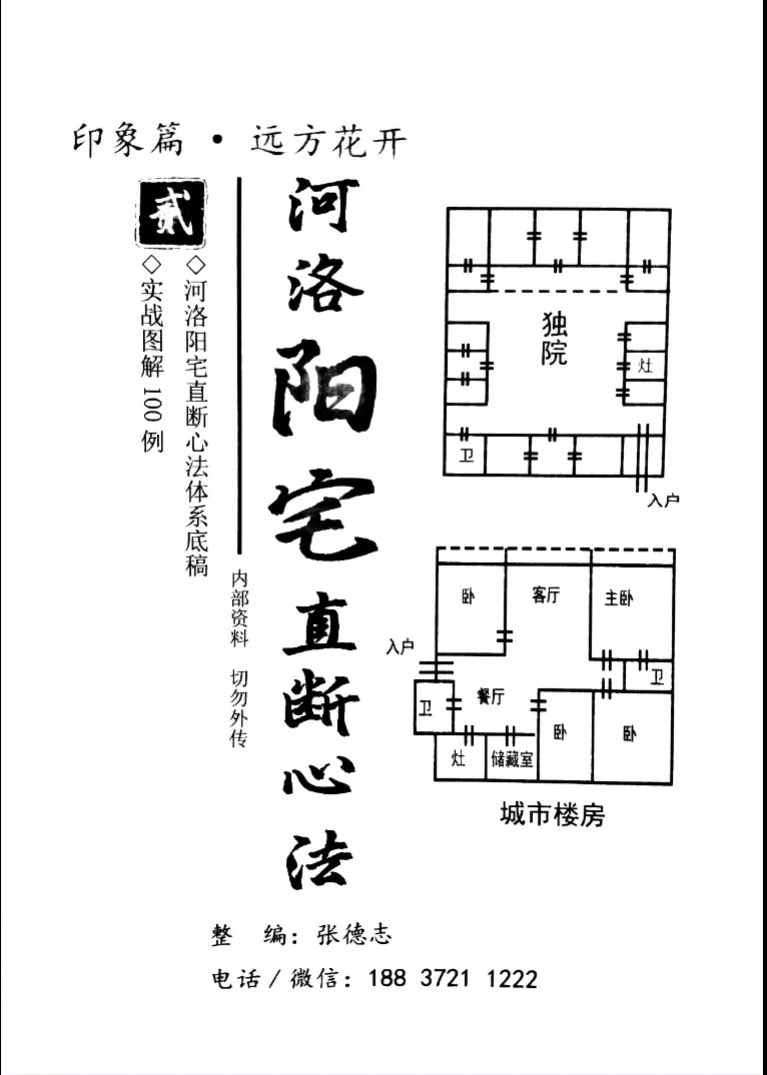 张德志-河洛阳宅直断心法 PDF电子书（166页）_易经玄学资料网