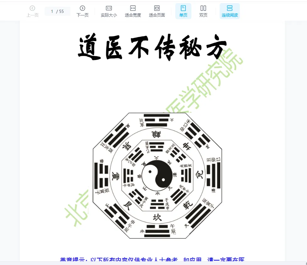 《道医不传秘方205方》PDF电子书（55页）_易经玄学资料网