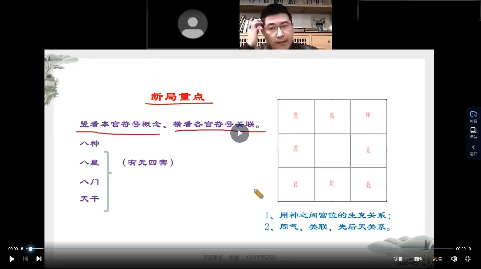 张濮《阴盘奇门遁甲技法》视频9集（视频9集）_易经玄学资料网