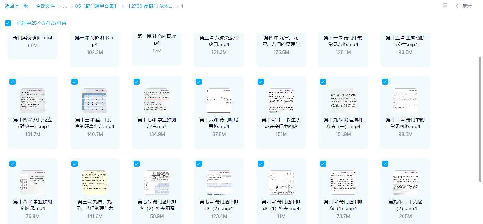 图片[1]_易奇门-依依 奇门遁甲课程（视频26集）_易经玄学资料网