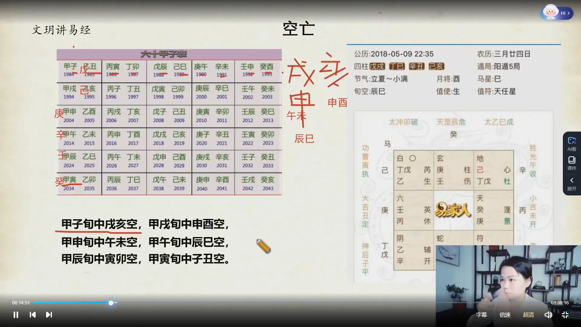 文玥-奇门遁甲基础班+高级班（视频21集）_易经玄学资料网