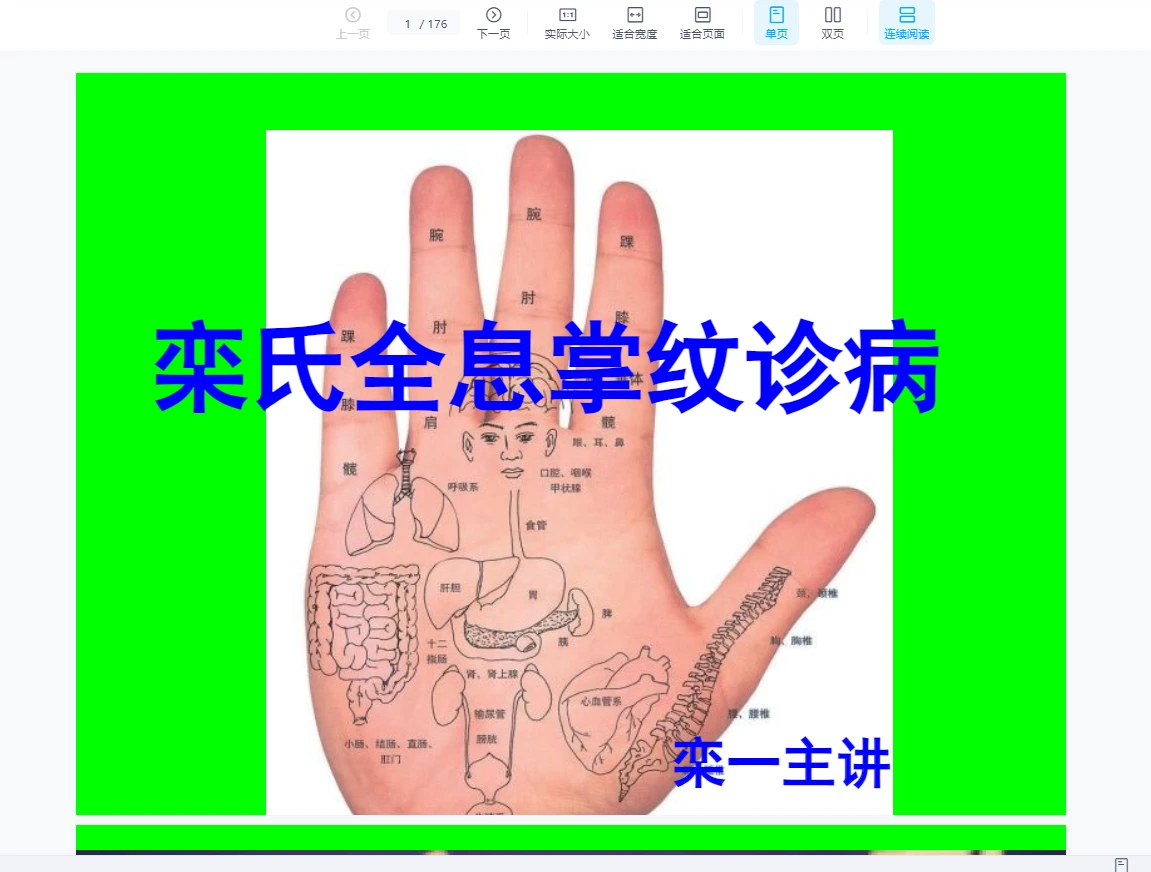 《栾氏全息掌纹诊病》课件PDF（176页）_易经玄学资料网