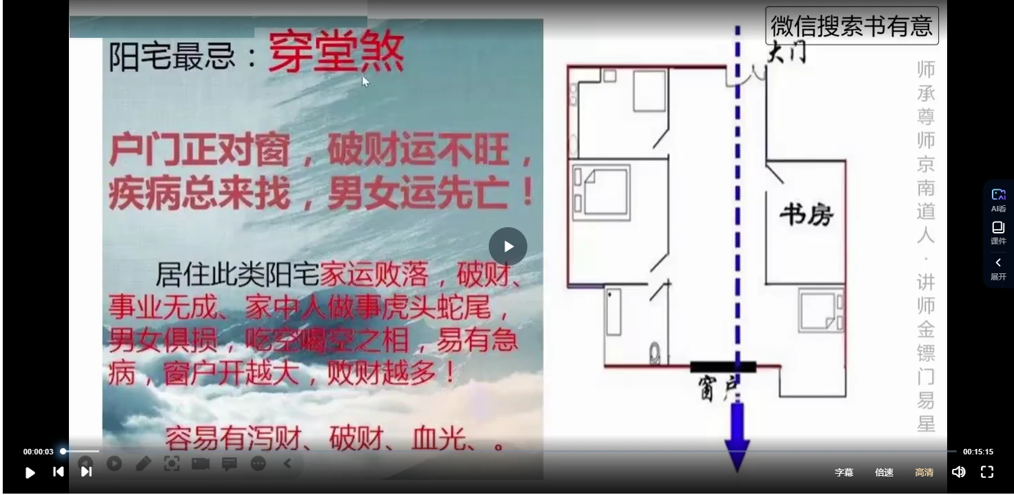 金镖门《风水师易星煞位及化解方法》（视频10集）_易经玄学资料网