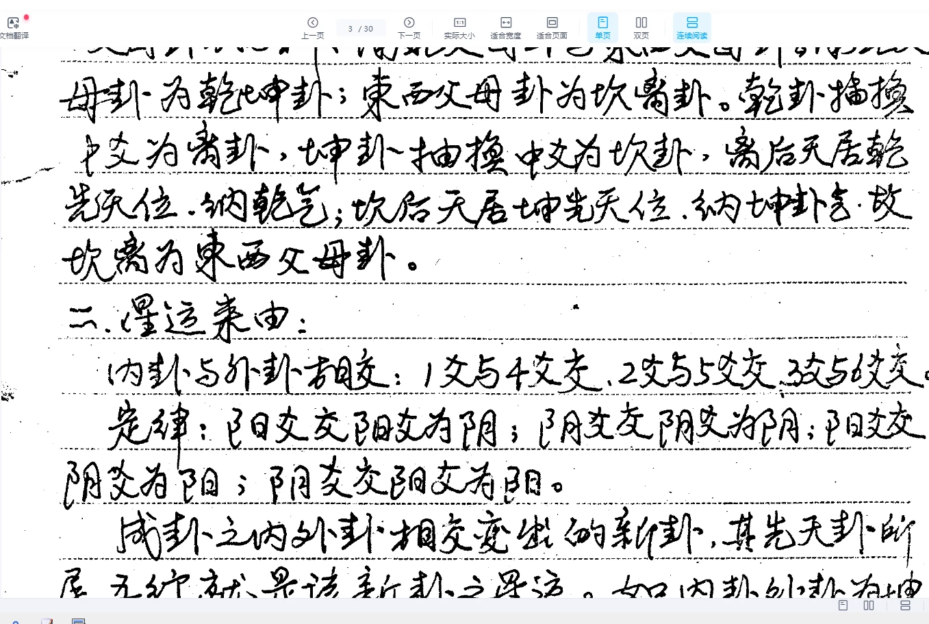 图片[3]_陈昭有《玄空秘旨易卦立局些子法》手写文档PDF上下册_易经玄学资料网